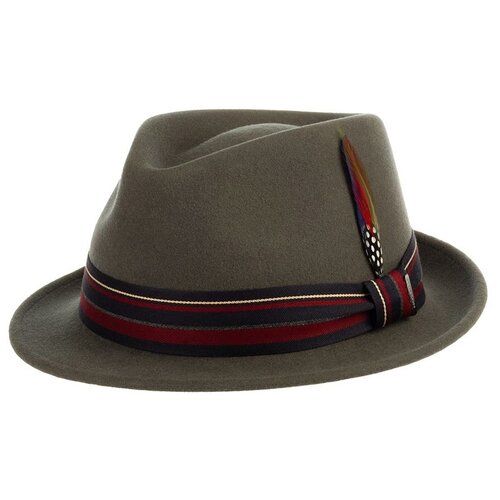 фото Шляпа федора stetson, шерсть, утепленная, размер 61, серый