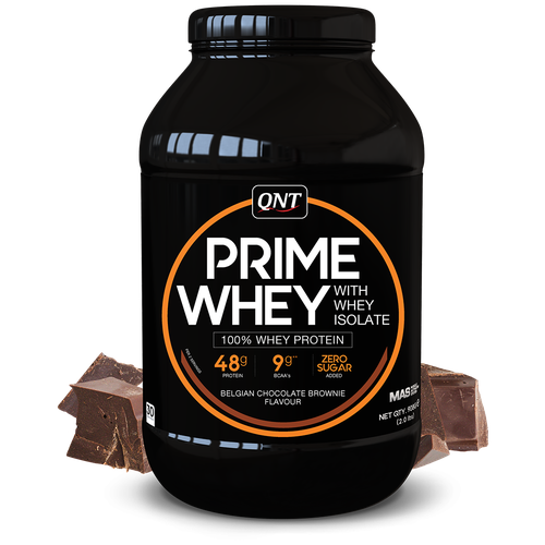 фото Протеин qnt prime whey, 908 гр., шоколадный брауни