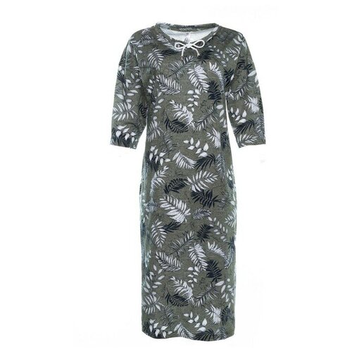 фото Платье женское домашнее, цвет серый, размер 54 lovetex.store