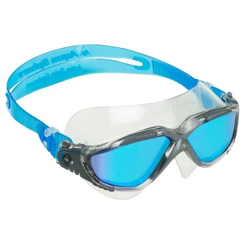 фото Очки для плавания vista голубые зеркальные линзы titanium/серый aquasphere