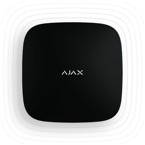 фото Интеллектуальный ретранслятор сигнала системы безопасности ajax rex (черный)