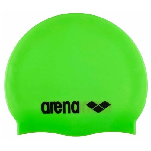 фото Шапочка для плавания arena classic silicone, 9166265, цвет зелёный, силикон 7437704s