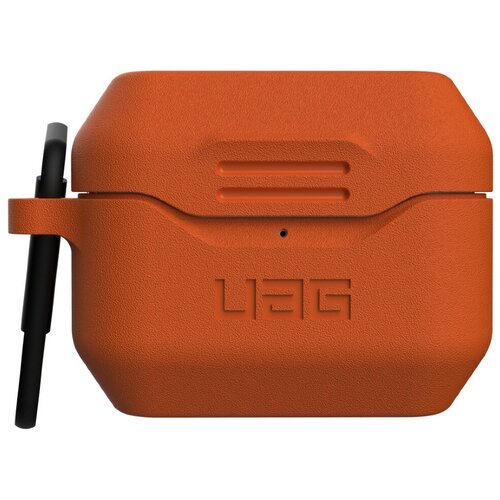 фото Чехол с карабином urban armor gear (uag) standard issue silicone_001 case для airpods pro, цвет оранжевый (10245k119797)
