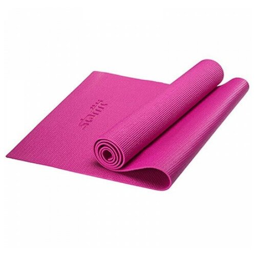 фото Коврик для йоги fm-101, pvc, 173x61x0,5 см, розовый starfit