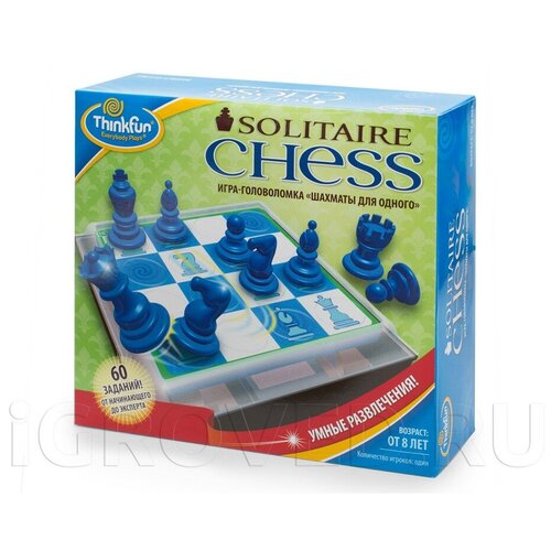 фото Настольная игра-головоломка шахматы для одного (solitaire chess) thinkfun