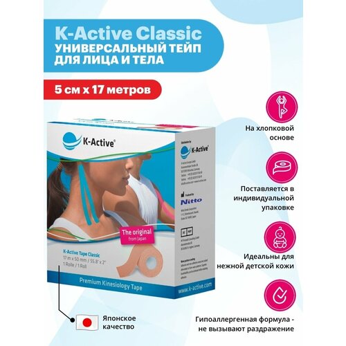 фото Тейп для тела япония nitto k-aktive k-active