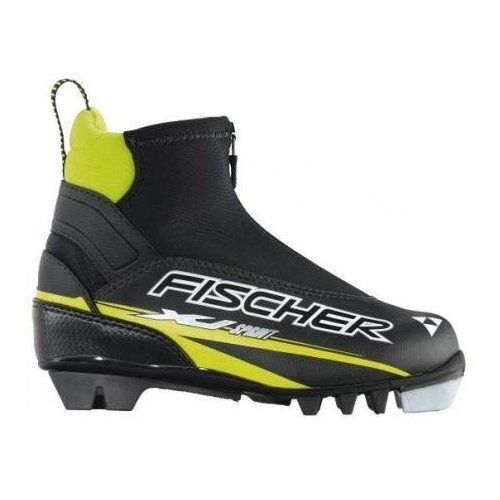 фото Лыжные ботинки fischer xj sprint s05311 nnn (черный/салатовый) 2013-2014 30 ru
