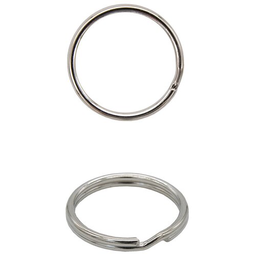 фото 815-001 кольцо для ключей, никель, 1,2*16 мм 100 шт айрис