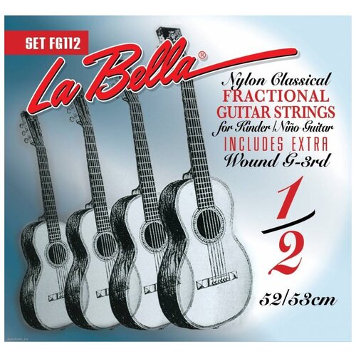 фото Струны для классической гитары 1/2 la bella fg112
