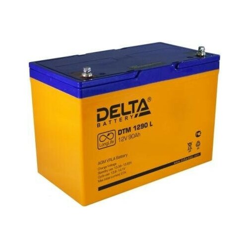 фото Аккумулятор delta dtm 1290 l delta battery