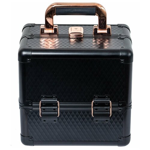 фото Бьюти кейс для косметики okiro kc-mac 09 черный /чемоданчик для косметики / органайзер для бижутерии/ бьюти бокс для мастера