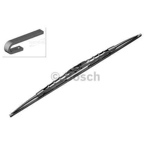 фото Bosch 3397018140 щетка стеклоочистителя каркасная twin hcv 400 мм крепление side pin, hook