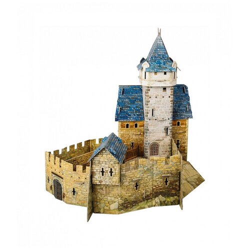 фото "умная бумага" модели-пазлы "средневековый город" 11 294 охотничий замок не в масштабе