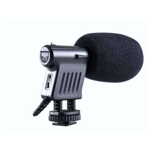 Микрофон для видеокамеры BOYA BY-VM01 меховая ветрозащита boya by ws9