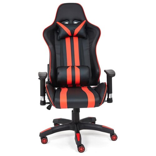 фото Компьютерное кресло tetchair icar игровое, обивка: искусственная кожа, цвет: черный/оранжевый