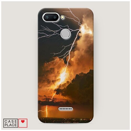 фото Чехол пластиковый xiaomi redmi 6 молния 7 case place