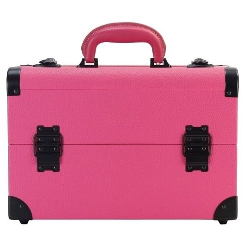фото Бьюти кейс для визажиста okiro mc 3622 розовый /чемоданчик для косметики / органайзер для бижутерии/ бьюти бокс для мастера