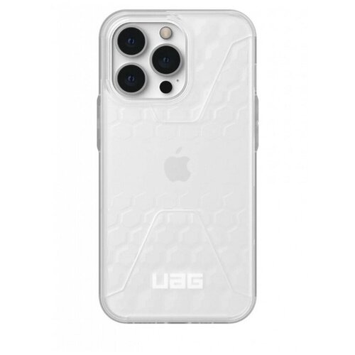 фото Чехол urban armor gear (uag) civilian series для iphone 13 pro, цвет прозрачный матовый (frosted ice) (11315d110243)