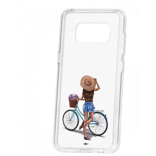 фото Чехол на samsung galaxy s8 kruche print велосипедная прогулка кruче