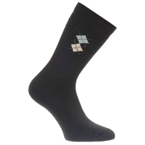 фото Комплект 3 пары шерстяные махровые мужские носки ростекс п-21-р, чёрный, 25 (размер обуви 39-40)