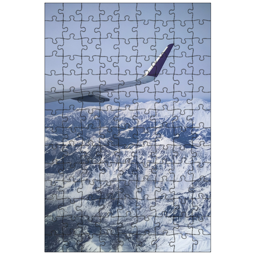 фото Магнитный пазл 27x18см."самолет, окно, вид сиденье окно" на холодильник lotsprints