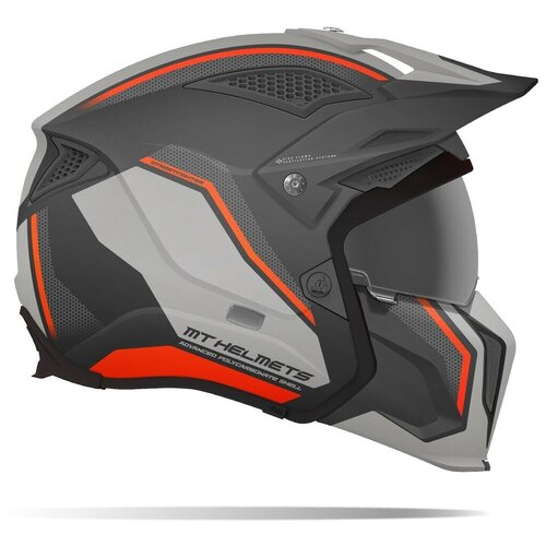 фото Шлем mt tr902xsv streetfighter twin c4 (xxl, matt fluo orange) mt helmets