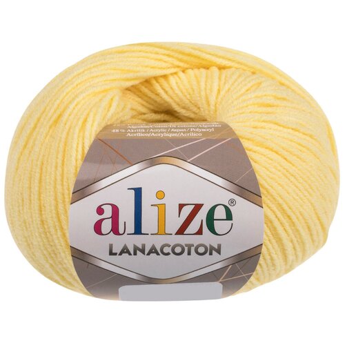 фото Набор для вышивания alize lana.coton.187 пряжа ализе lana coton цв.187 св.лимон