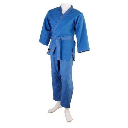 фото Кимоно плетеное дзюдо синее, хлопок, рост 135 нет бренда