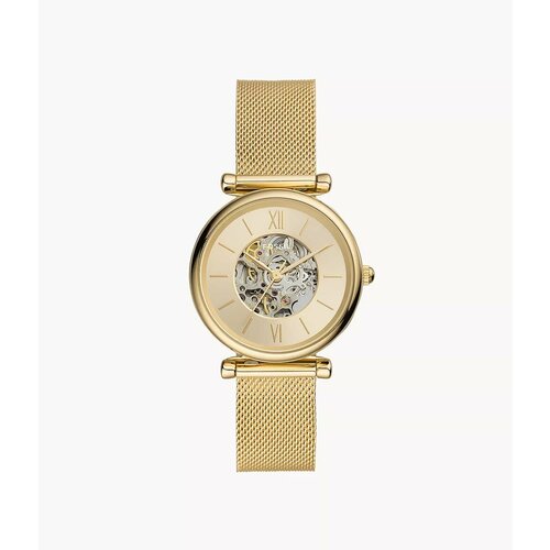 фото Наручные часы fossil carlie automatic me3250, золотой