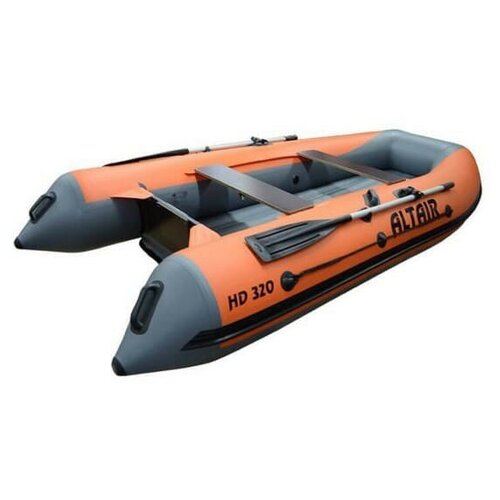 фото Надувная лодка пвх altair hd-320 (оранжево-графитовый)