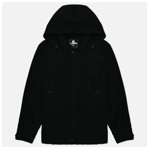 фото Мужская демисезонная куртка edwin strategy ii hooded чёрный , размер xl