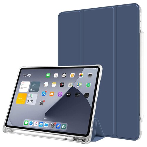 фото Чехол книжка для apple ipad air 4 (2020) 10.9 темно-синий shockproof case