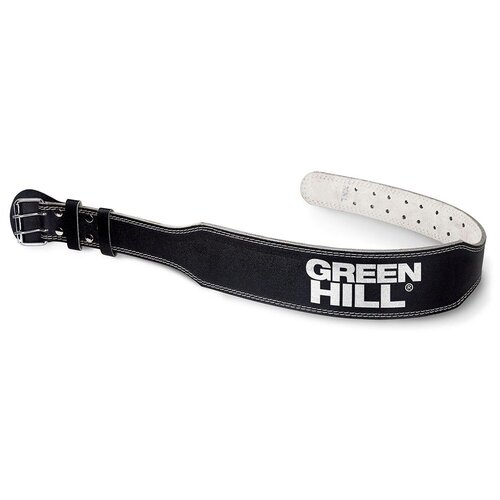 фото Пояс тяжелоатлетический green hill wlb-6420 р.xl (дл.125 см) нат. кожа, черный