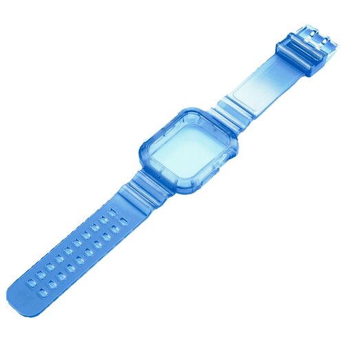 фото Ремешок для часов apple watch 4/5/se/6 диагональю экрана 40мм синий kamukamu