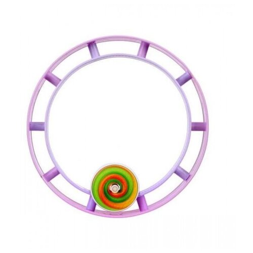 фото Бегущее колесо заводное радуга, наша игрушка gs-3367