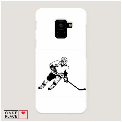 фото Чехол пластиковый samsung galaxy a8 2018 хобби хоккей case place