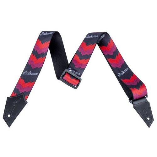 фото Ремень для гитары jackson strap jackson dbl v blk/red