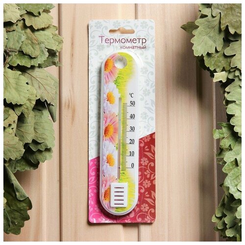 фото Пластиковый термометр комнатный "цветок" в блистере (0 +50), mikimarket