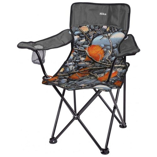 фото Nika стул складной "премиум 5" (псп5/4 с камнями и кленовыми листьями)