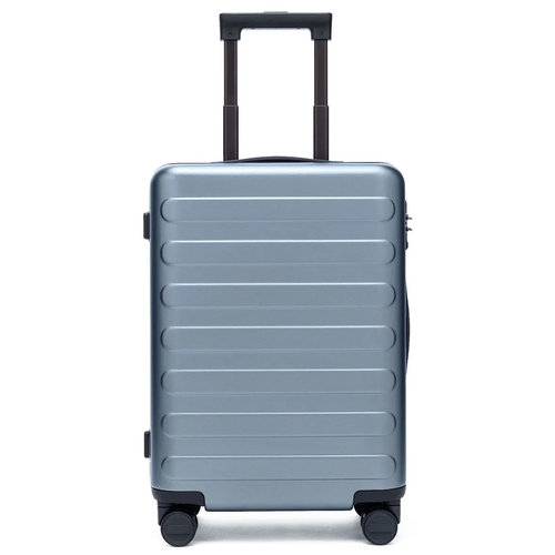 фото Чемодан-самокат ninetygo elbe luggage, поликарбонат, рифленая поверхность, 38 л, размер s, голубой