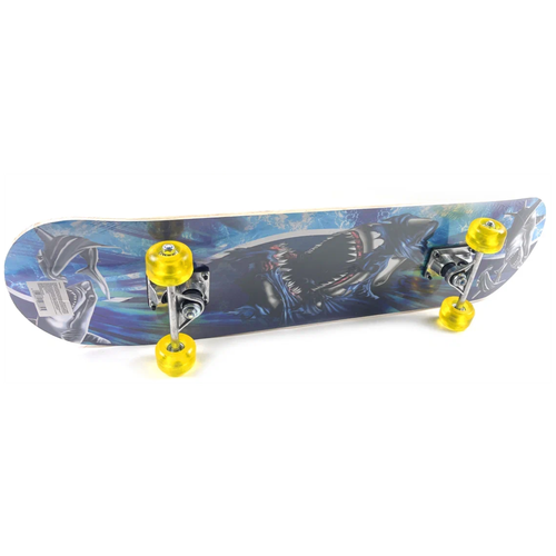 фото Скейтборд деревянный 79*20 см-синий с антискользящим покрытием nc