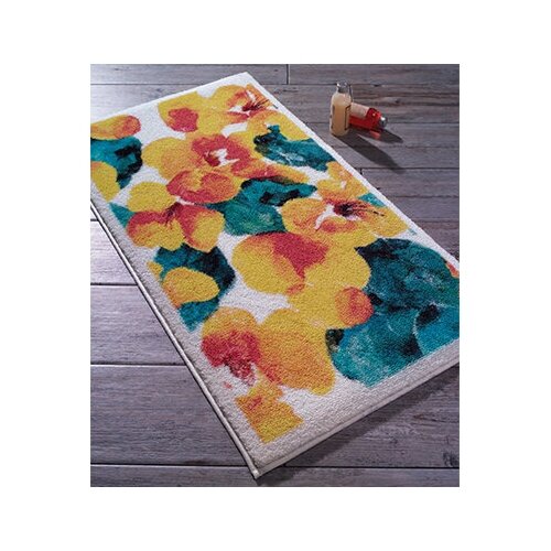 фото Коврик, коллекция flower dust 57x100 50x57 sari, размер 57x100 50x57 cm , цвет yellow, арт 01 интэк