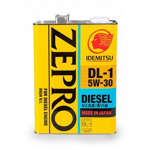 фото Моторное масло idemitsu zepro diesel dl-1 5w30 4 л