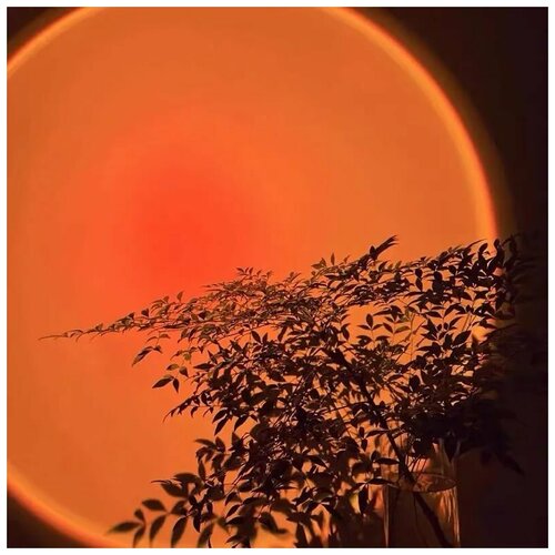 фото Закатная лампа / светильник / ночник / проектор sunset lamp, проекция "красный закат phoenix