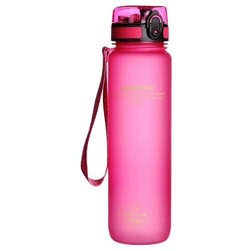 фото Uzspace бутылка для воды uzspace colorful frosted 3038, 1000 мл, цвет: розовый