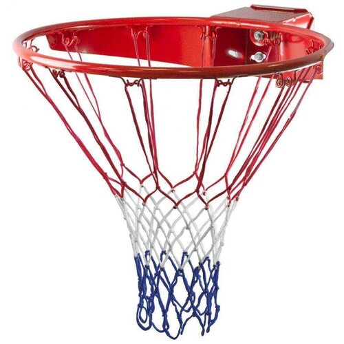 фото Кольцо баскетбольное размер 7 (диаметр 45 см) с амортизатором, сетка в комплекте, 3.5 мм atemi br10