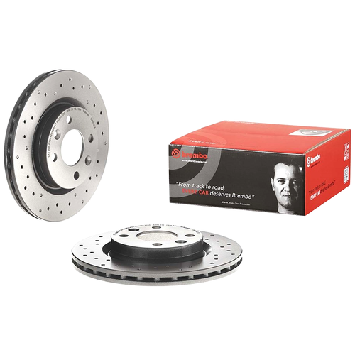 фото Brembo 0958022x (4020600qaa / 7700780892 / 7700813549) диск тормозной xtra | перед | (комплект 2 штуки)