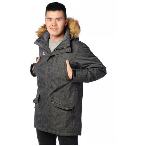фото Зимняя куртка мужская azimuth 16104 размер 50, коричневый