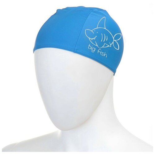 фото Шапочка для плавания детская fashy polyester kids printed cap , арт.3220-00-75, полиэстер, голубой