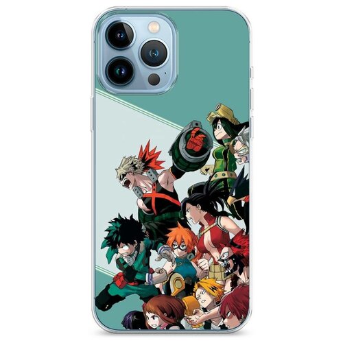 фото Силиконовый чехол "boku no hero academia" на apple iphone 13 pro max / айфон 13 про макс case place